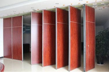 Hotel Acoustic Wooden Folding Movable Room Partition Wall With Pass Door