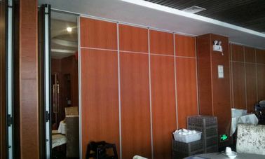 Wooden Portable Movable Partition Walls / Folding Room Divider with Aluminium Track