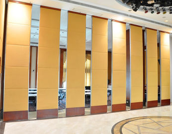 बैंक्वेट हॉल / ध्वनिक स्लाइडिंग दीवार पैनलों के लिए फर्श से छत के दरवाजे के विभाजन विभाजन की दीवारें
