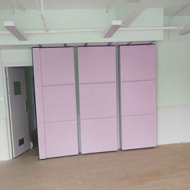 कक्षा ध्वनिक परिचालन तह दीवार विभाजन लकड़ी के चमड़े खत्म गुलाबी रंग