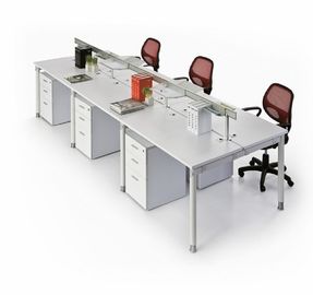 पानी के सबूत मानक कार्यालय की मेज दो दराज के साथ - छह कार्यालय डेस्क डिवाइडर