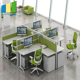 क्यूबिकल्स मानक आकार के साथ 30 मिमी विभाजन पैनल कार्यालय कार्य केंद्र डेस्क