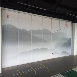 Ebunge जंगम विभाजन अपस्केल रेस्तरां के लिए परिचालन दीवार लैंडस्केप प्रिंटिंग की सतह दीवारों