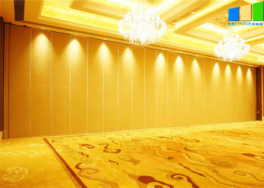 100 मिमी साउंडप्रोड स्वनिर्धारित स्लाइडिंग गोर्डन विभाजन दीवार पैनल अपस्केल होटल के लिए
