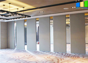 ध्वनि सबूत कार्यालय की बैठक कक्ष पैनलों 65 मिमी मोटाई लकड़ी सामग्री फिसलने विभाजन दीवार