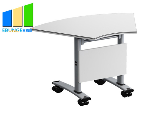 आधुनिक कार्यालय कक्ष धातु फ्रेम के साथ सरल डिजाइन मोबाइल तह प्रशिक्षण टेबल