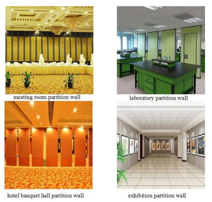 Continuous Operable Partition Track Operable Office Partition Walls / Aluminium Track Rollers Interior ...