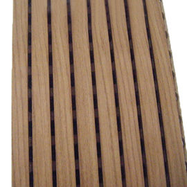 Auditorium Sound Absorption Material Wooden Grooved Acoustic Panels