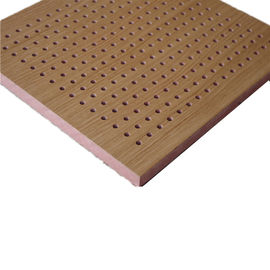 Technology Wood Veneer Surface Acoustical Ceiling Wooden Perforated Acoustic Board