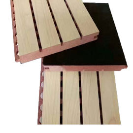 Room Wooden Grooved Acoustic Panel Environmental Wall Recording