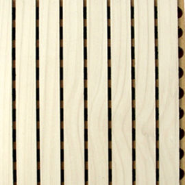 Decorative Auditorium Wooden Grooved Acoustic Panel with Melamine Surface