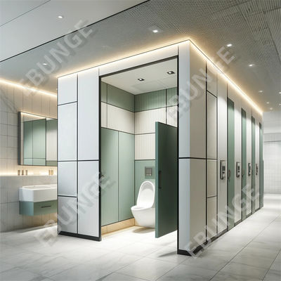 उच्च प्रभाव प्रतिरोध उच्च यातायात क्षेत्रों के लिए आधुनिक सार्वजनिक बाथरूम विभाजन