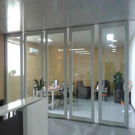 ग्लास स्लाइडिंग विभाजन कार्यालय के लिए कमरों को विभाजित करने के लिए मोबाइल को दीवार बनाता है